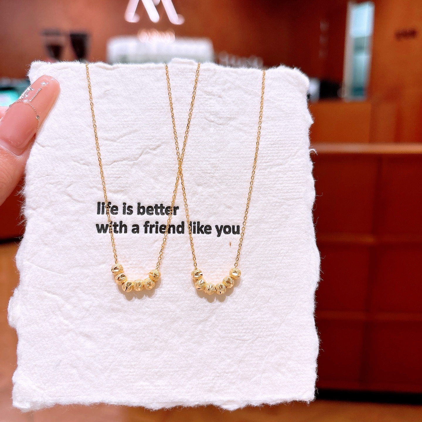 さわやか系ファインシルバーネックレスゴールド 自分へのご褒美