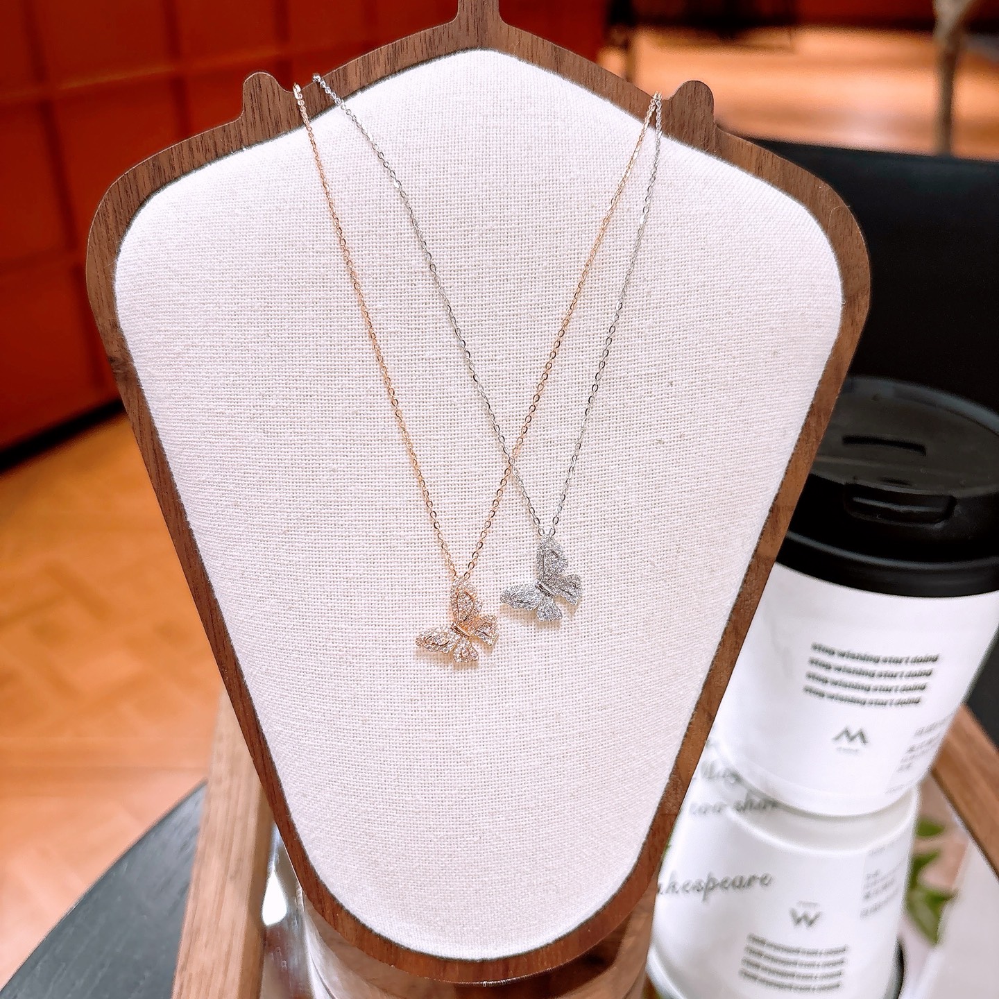 Hochglanzpoliertes Silber Kette Französisch Hochzeitsgeschenk Silber