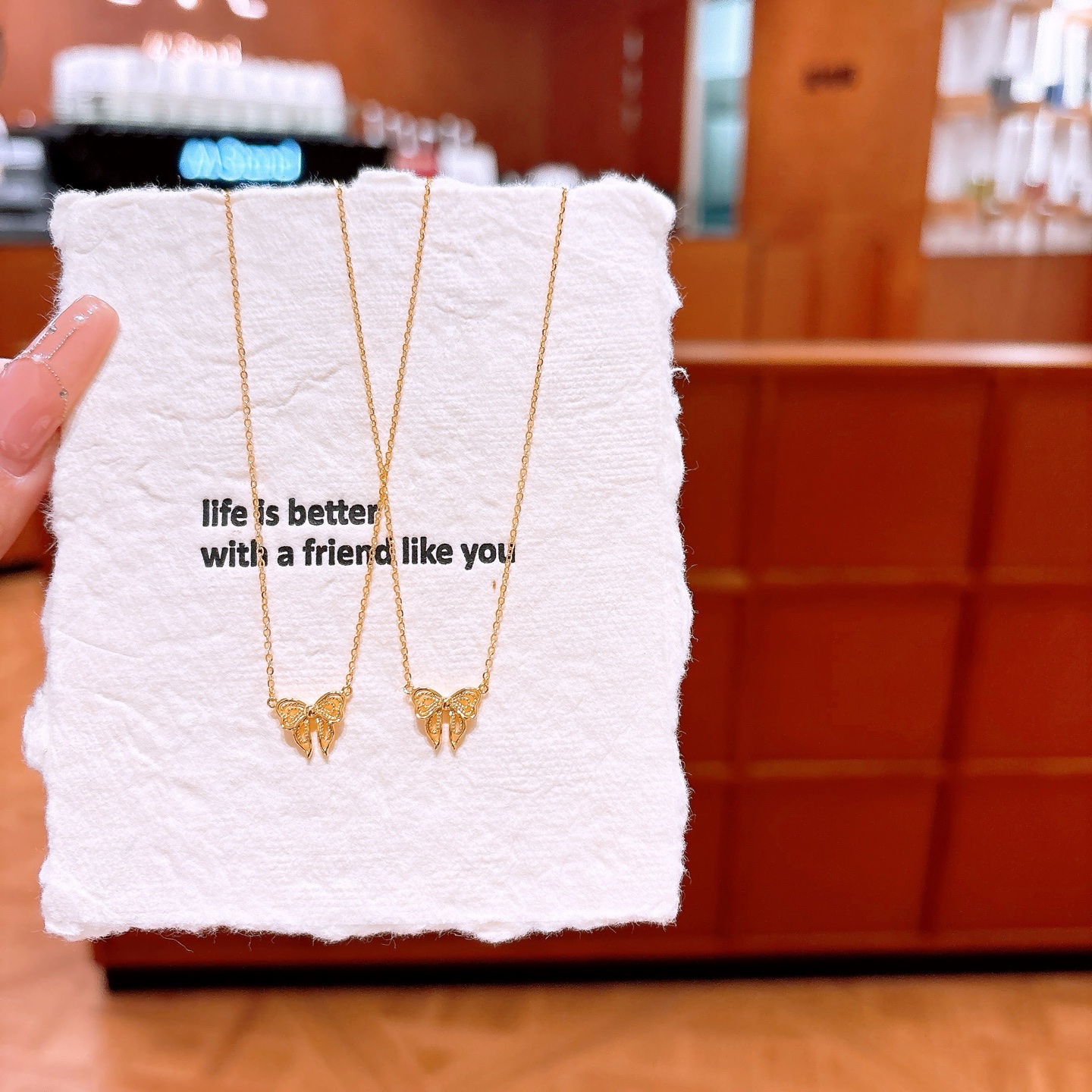 Feinsilber Kette Künstlerisch Arbeitsplatz Gold