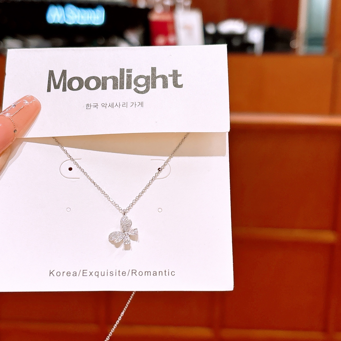 Feinsilber Kette Rein Geschenk für beste Freundin Gold