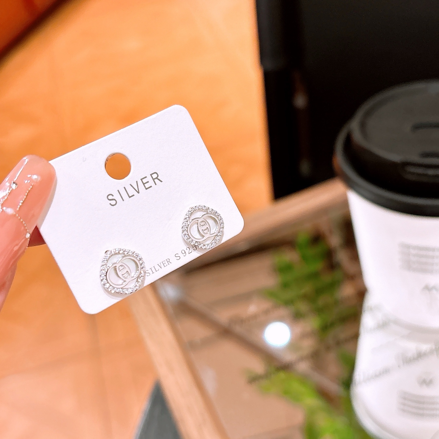 Solid Silver Earrings Girly Travel Gold