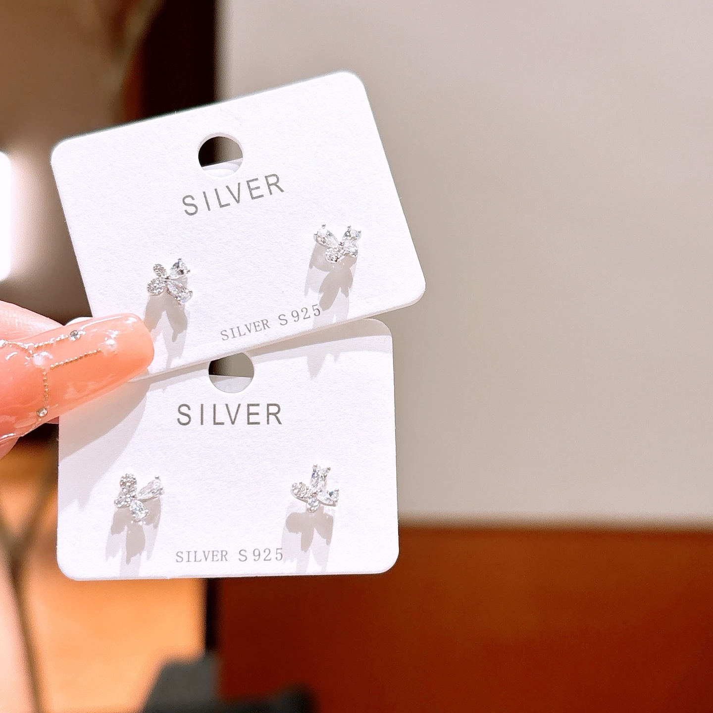 925 Silver Earrings Fashion Bestie Gift Gold