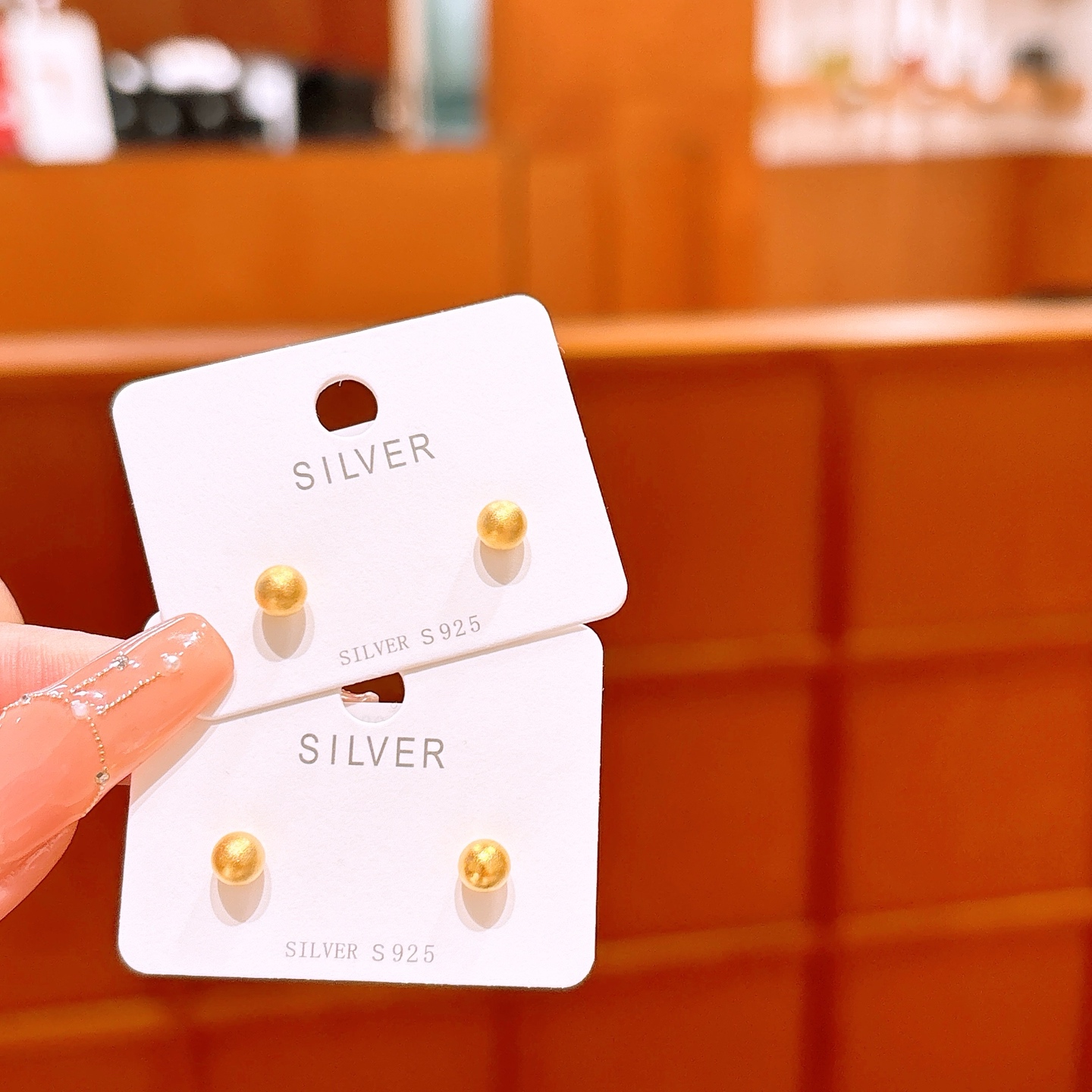 925 Silver Earrings Intellectual Wedding Gold