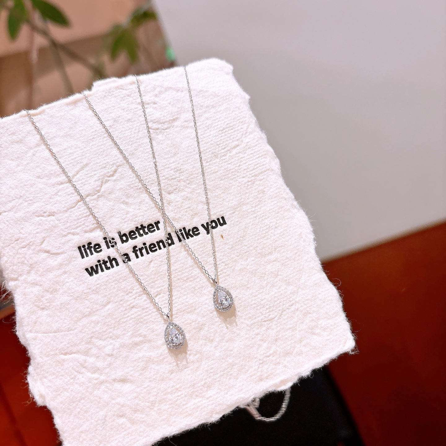 柔らかS925スターリングシルバーネックレスゴールド 婚姻届提出