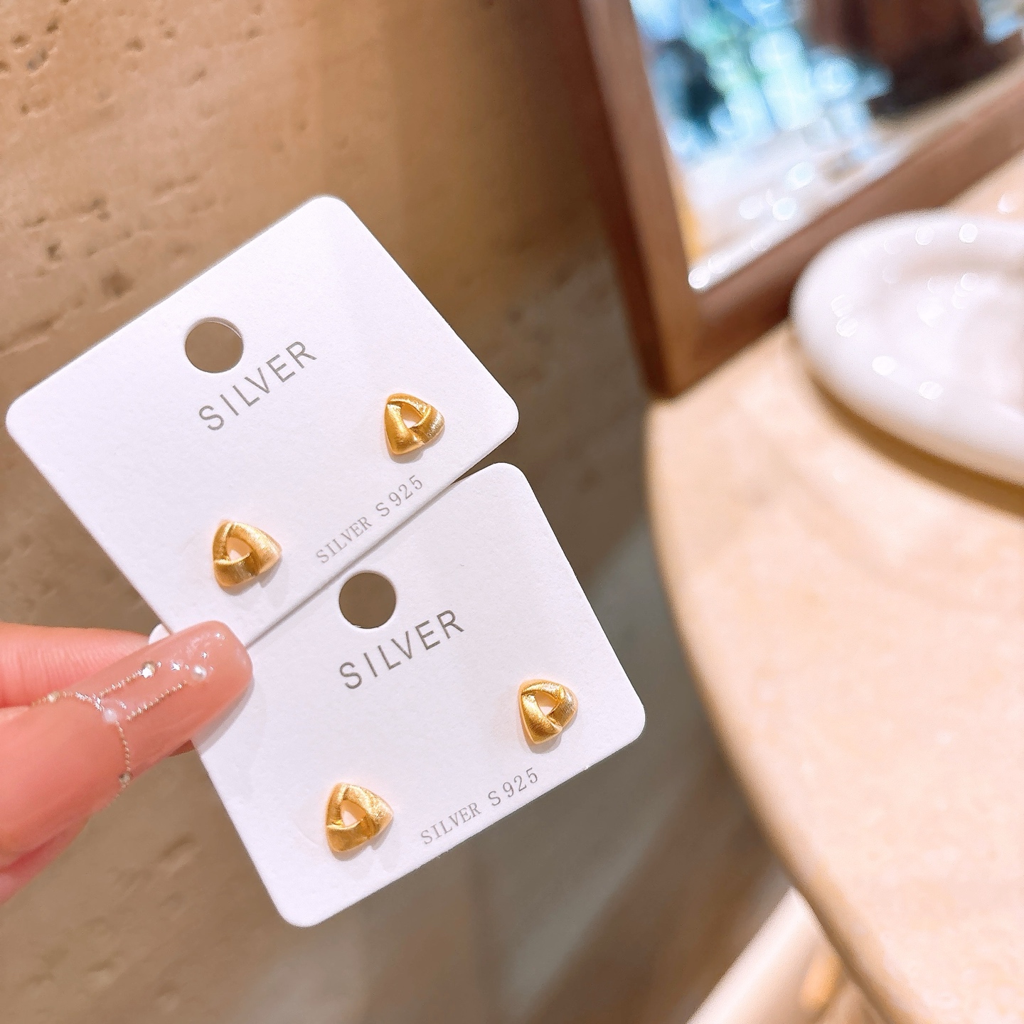 925 Silver Earrings Romantic Spring Festival Silver