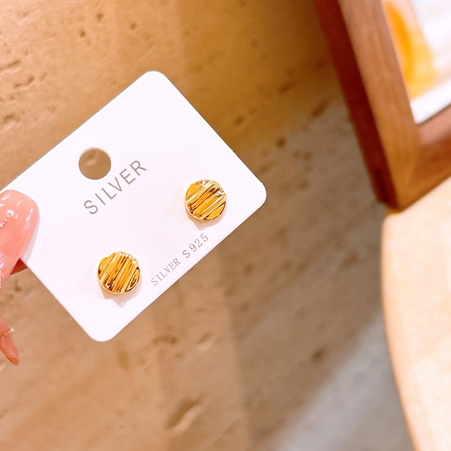 Fine Silver Earrings Korean Style Bestie Gift Silver