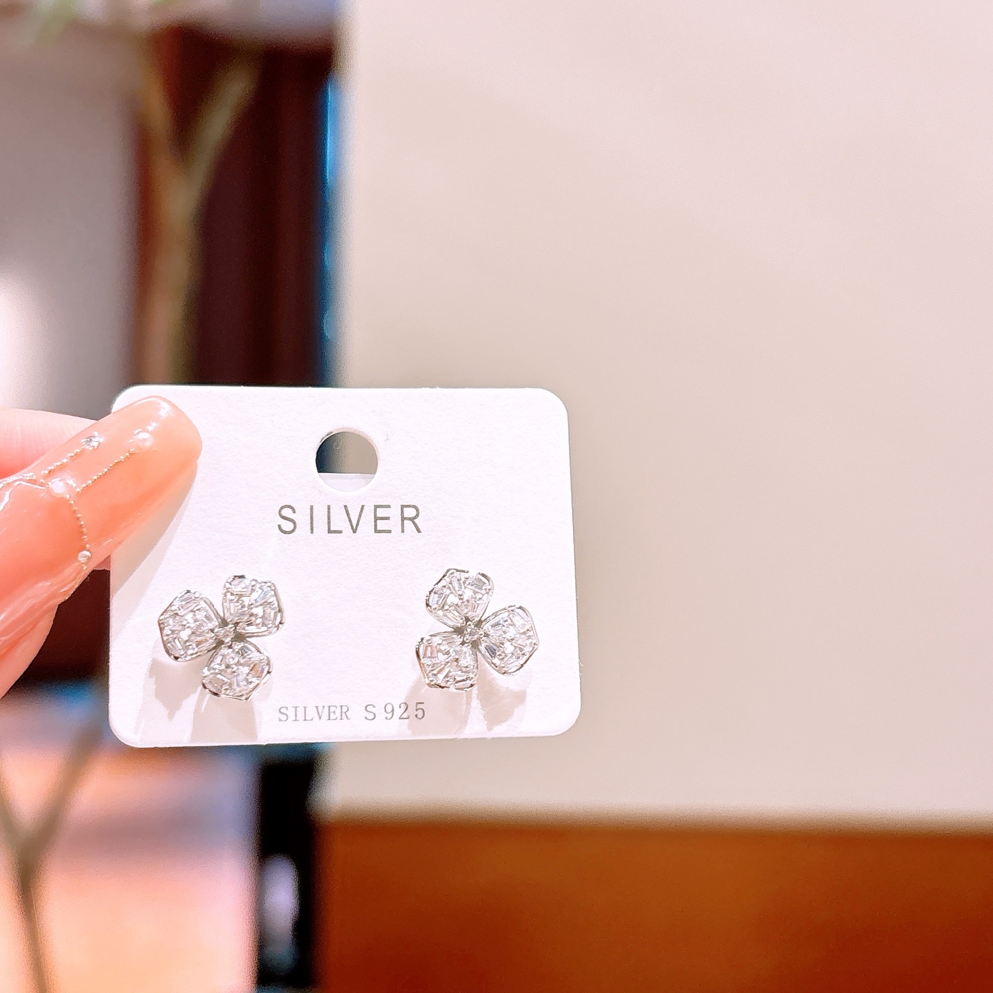 Low Allergy Silver Earrings Ins Style Gift for Her Silver