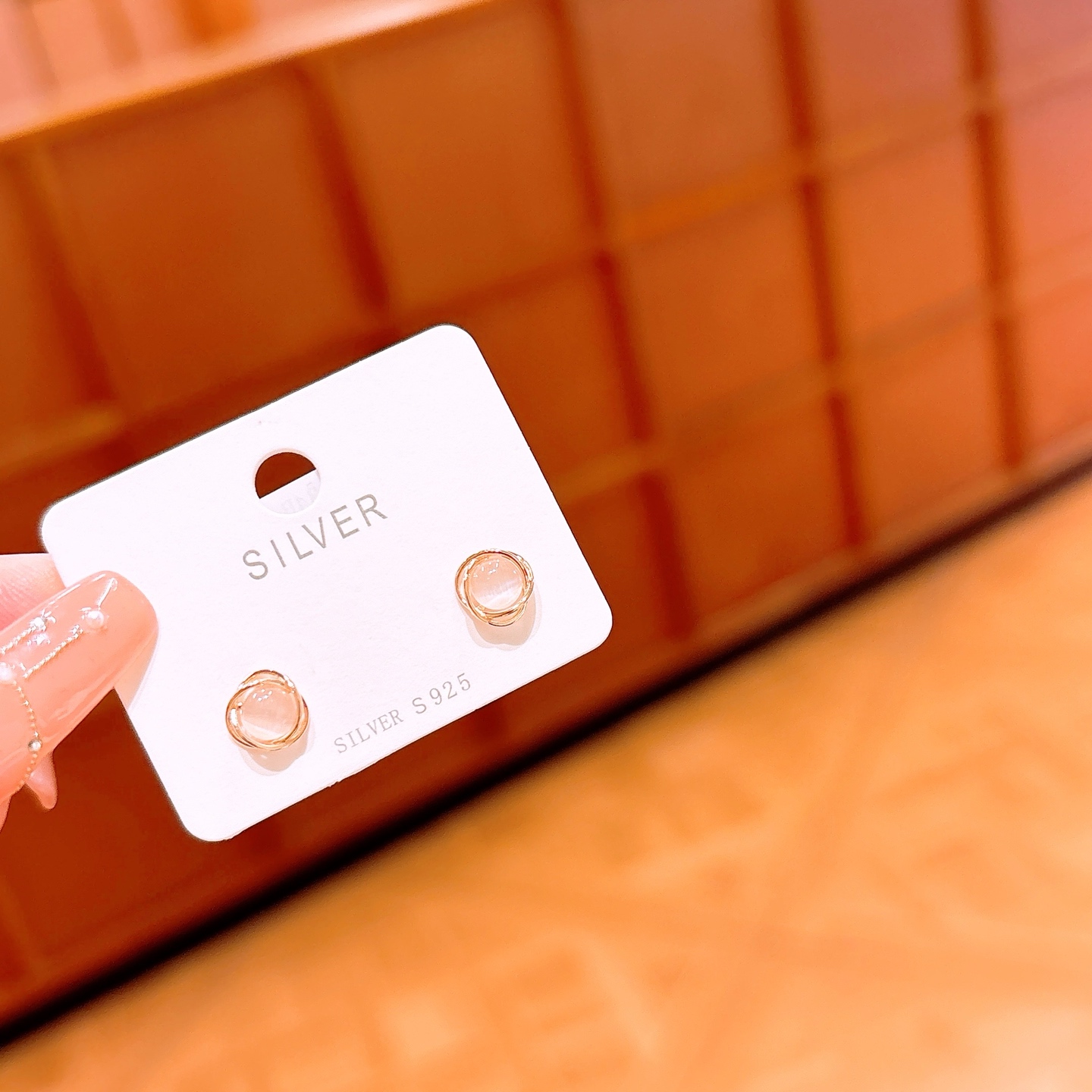 Solid Silver Earrings Ethereal Party Gold