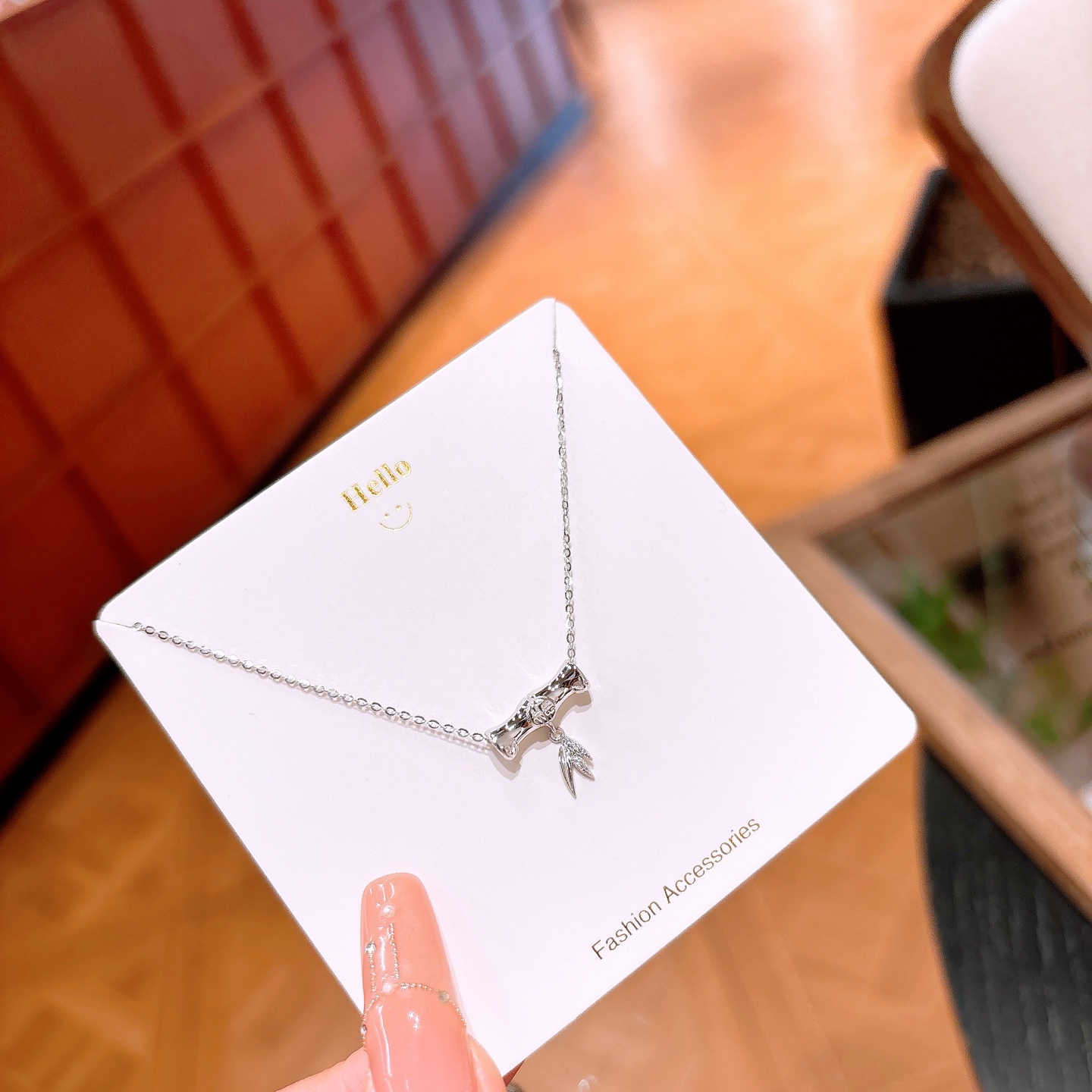 Fine Silver Necklace Intellectual Teacher's Day Silver