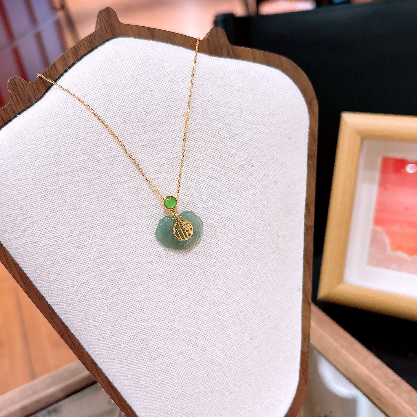 Low Allergy Silver Jadeite Necklace Sweet & Cool Bestie Gift Silver