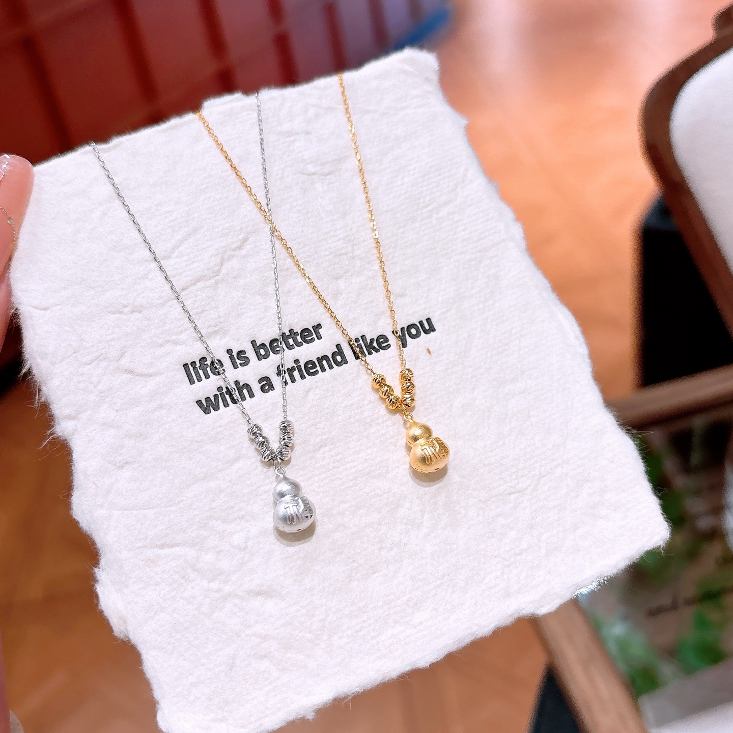 Low Allergy Silver Necklace Forest Spring Festival Silver