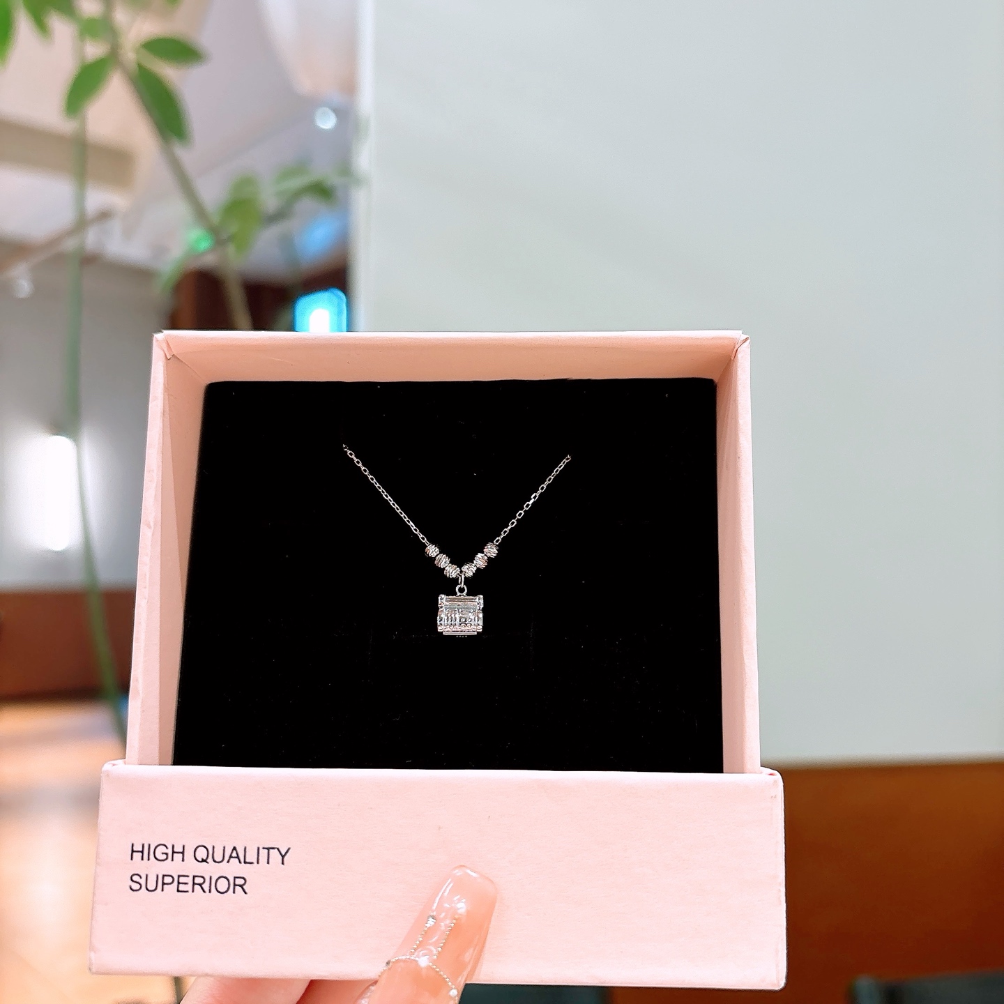 925 Silver Necklace Unique Wedding Favor Gold