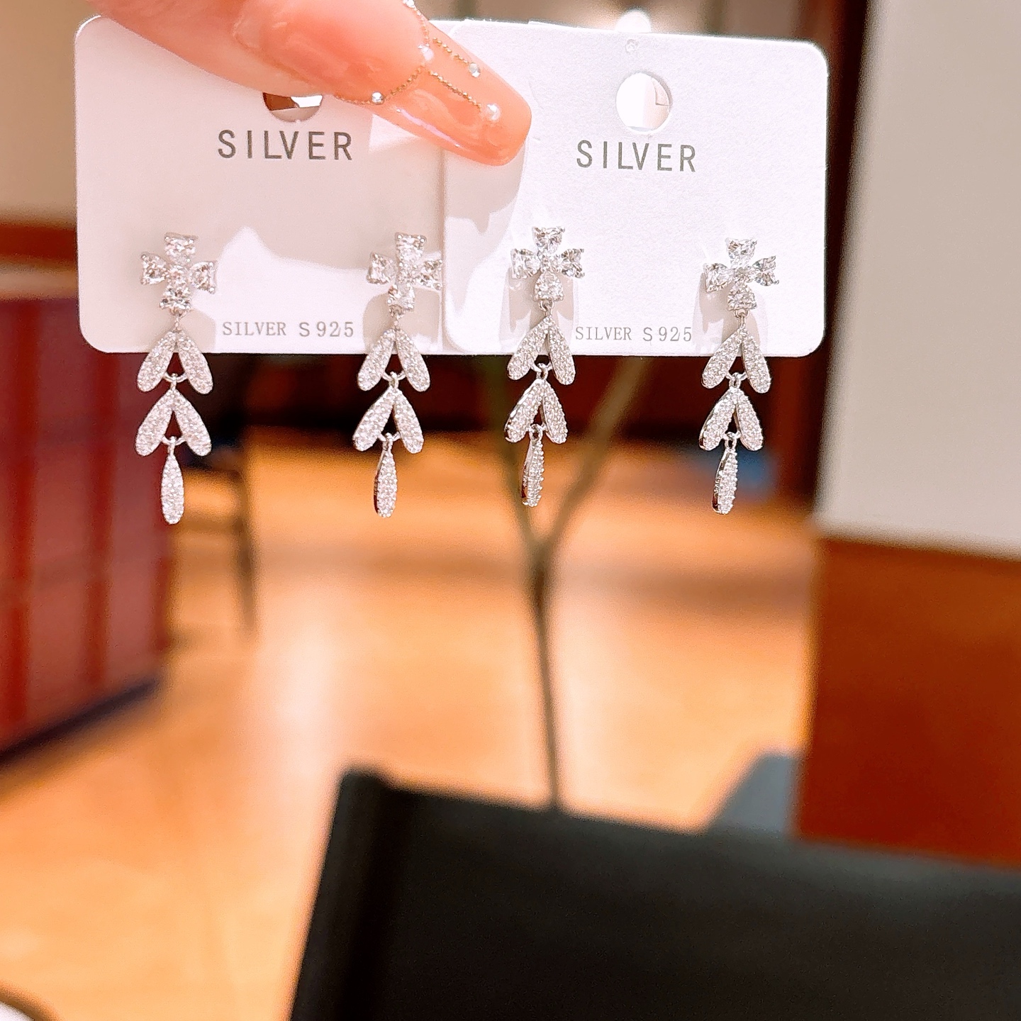 Fine Silver Earrings Playful Office Silver