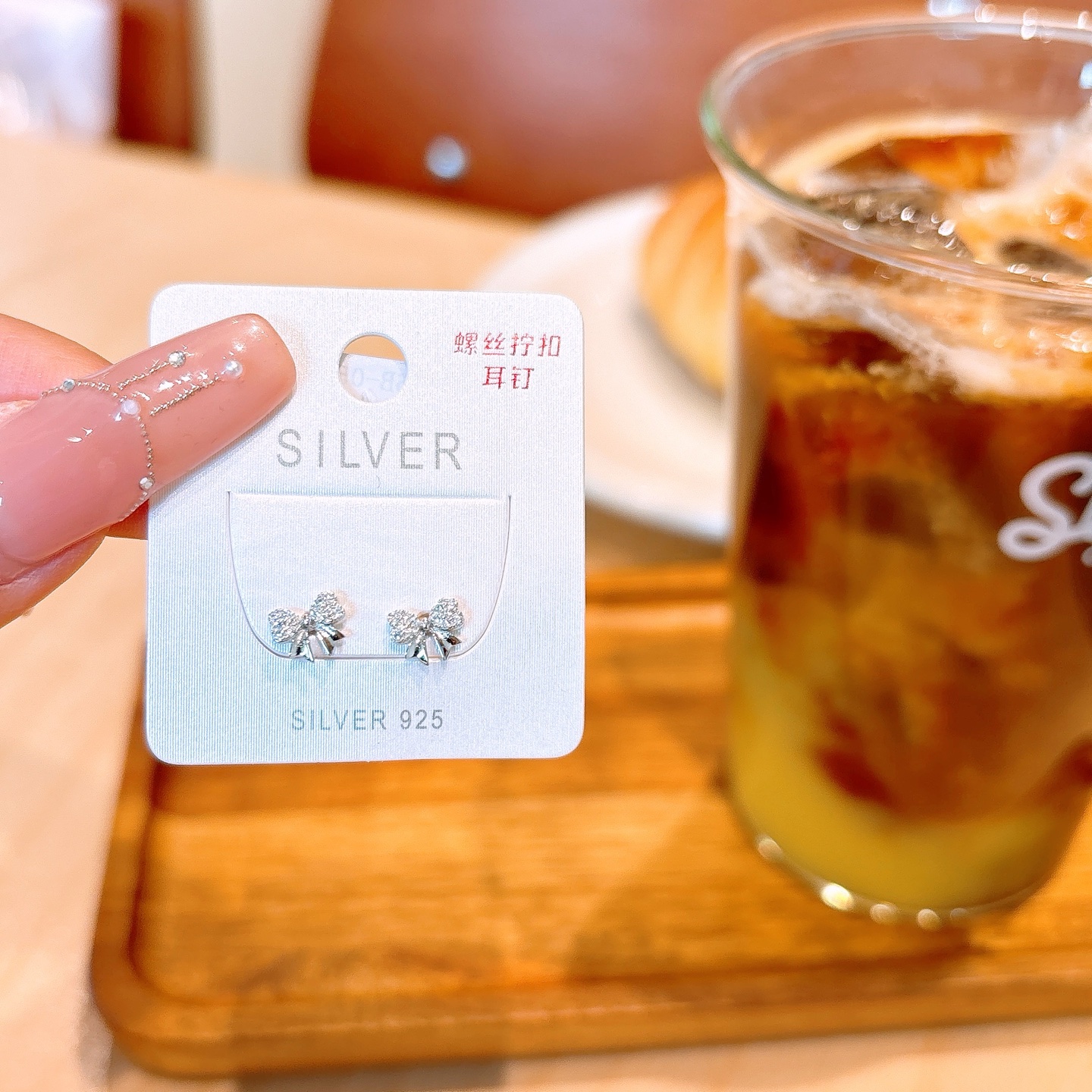 Hypoallergenic Silver Screw-back Studs Korean Style Annual Party Gold