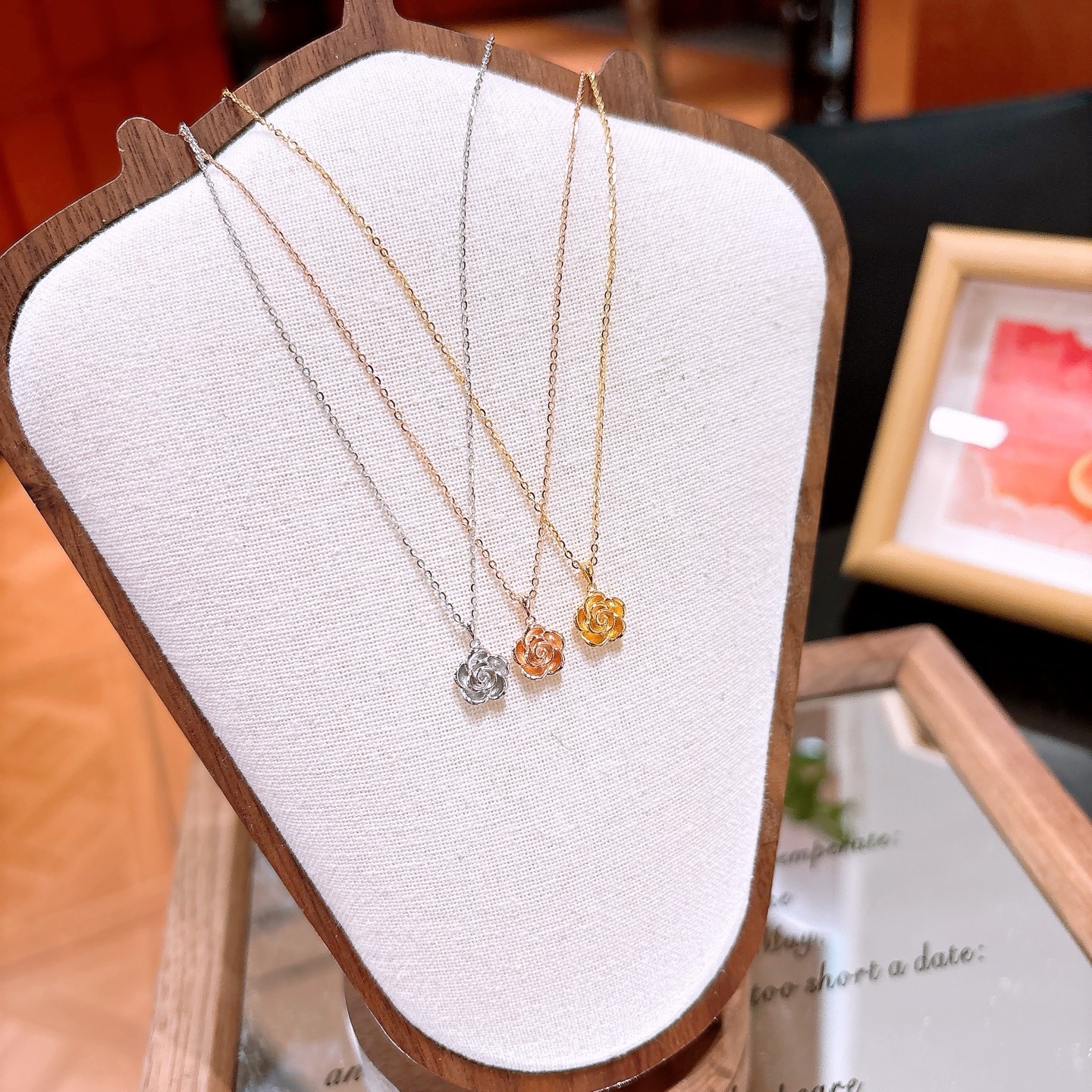 Hypoallergenic Silver Necklace Minimalist Workplace Gold