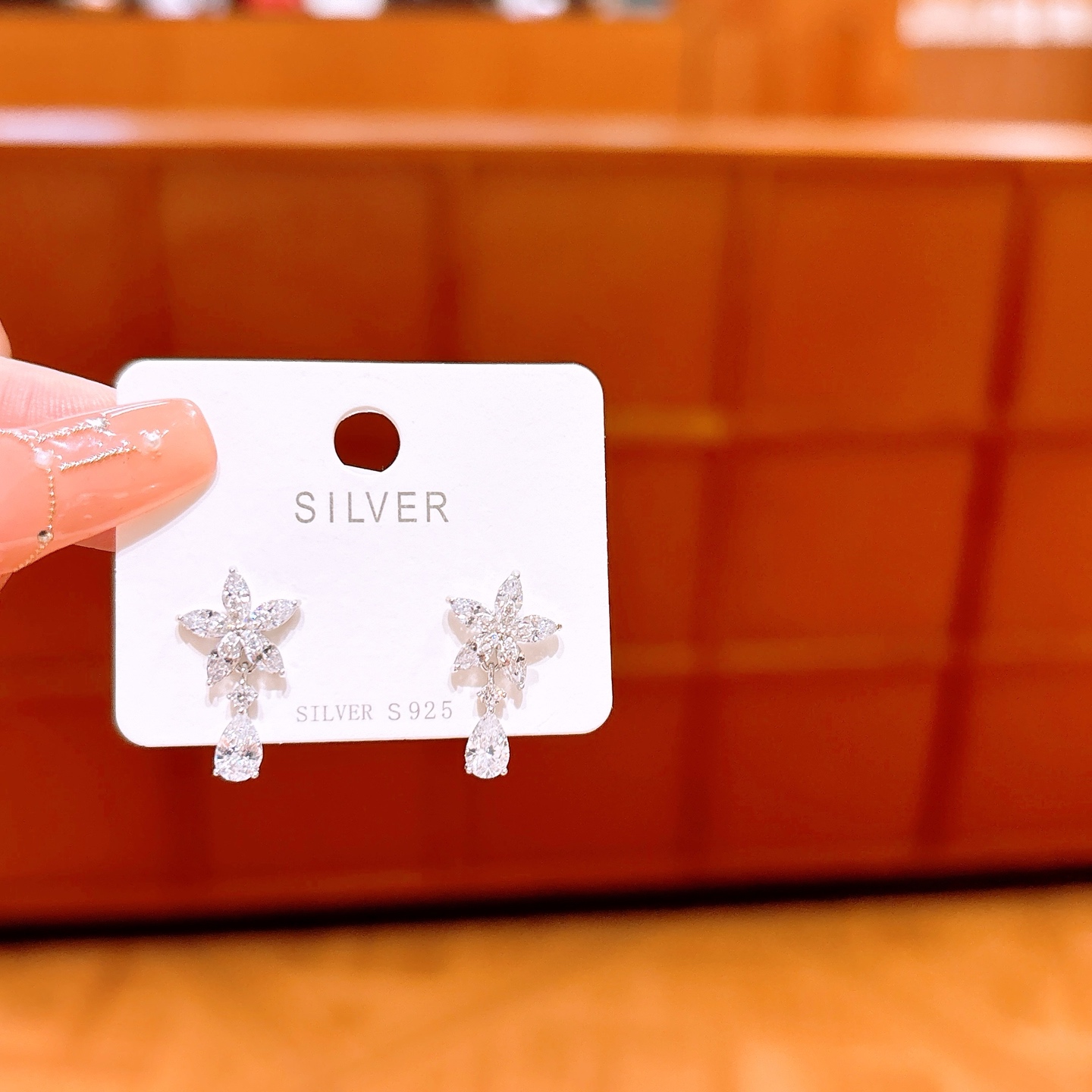 Hypoallergenic Silver Earrings Fashion Party Silver