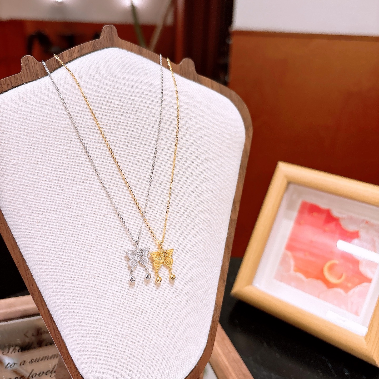 925 Silber Kette Koreanischer Stil Geschenk für beste Freundin Silber