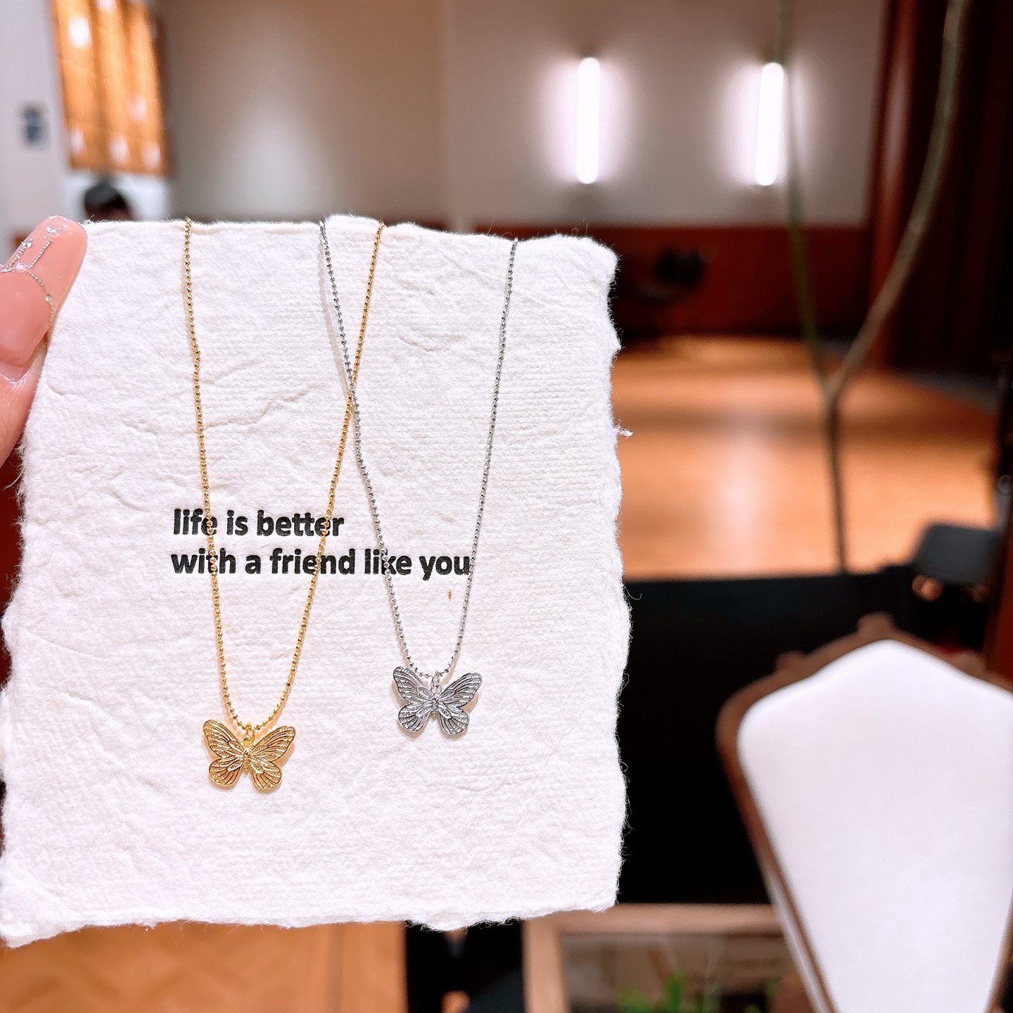 清純純銀ネックレスシルバー 新年