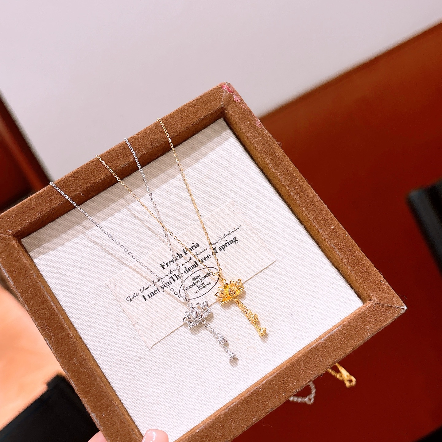 レトロ925シルバーネックレスゴールド 誕生日