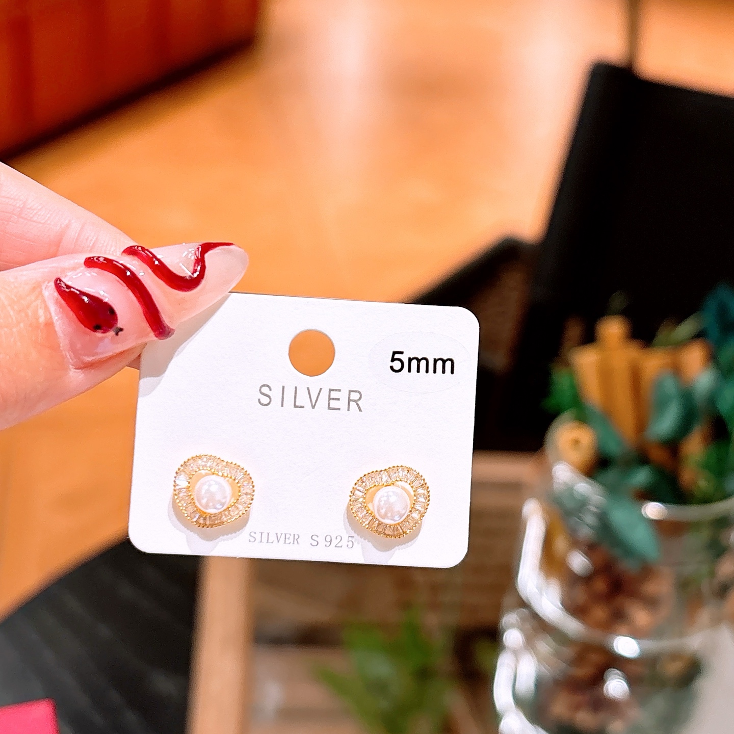 High Polish Silver Earrings Playful Wedding Gold