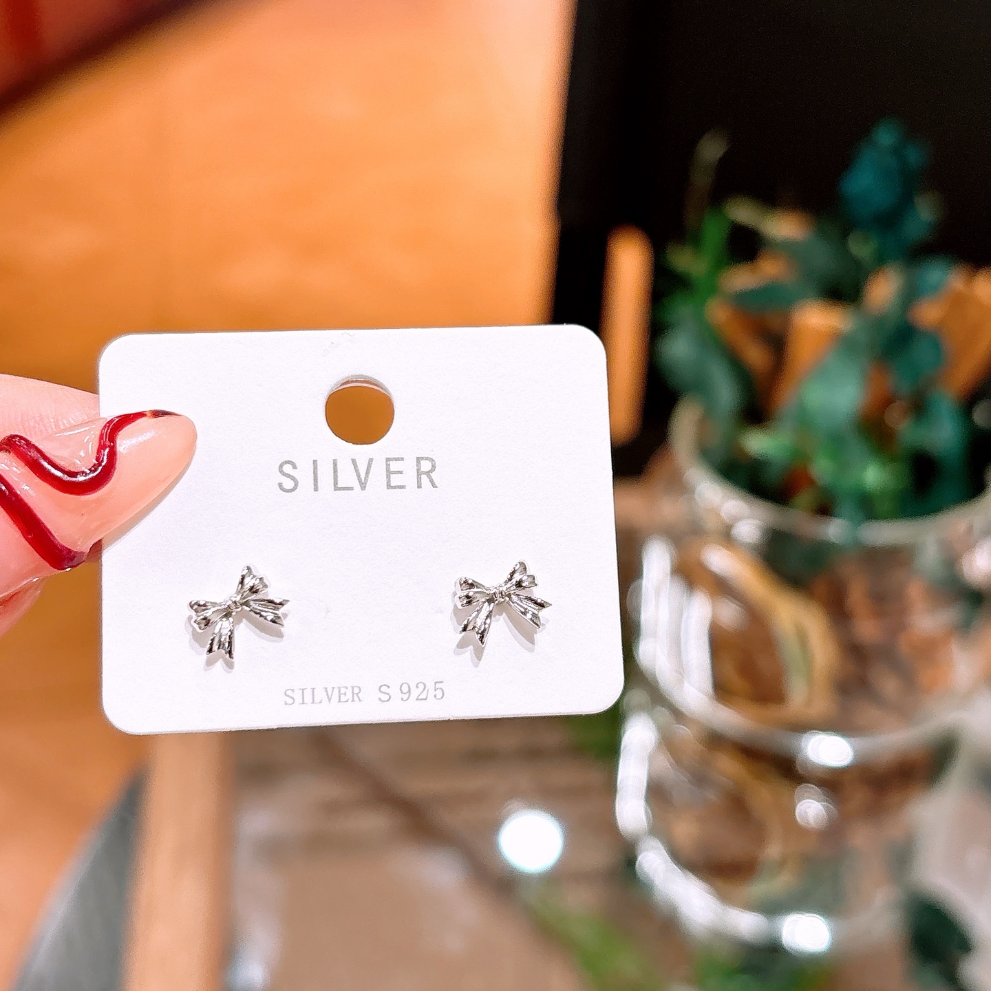 Solid Silver Earrings Precision Office Gold