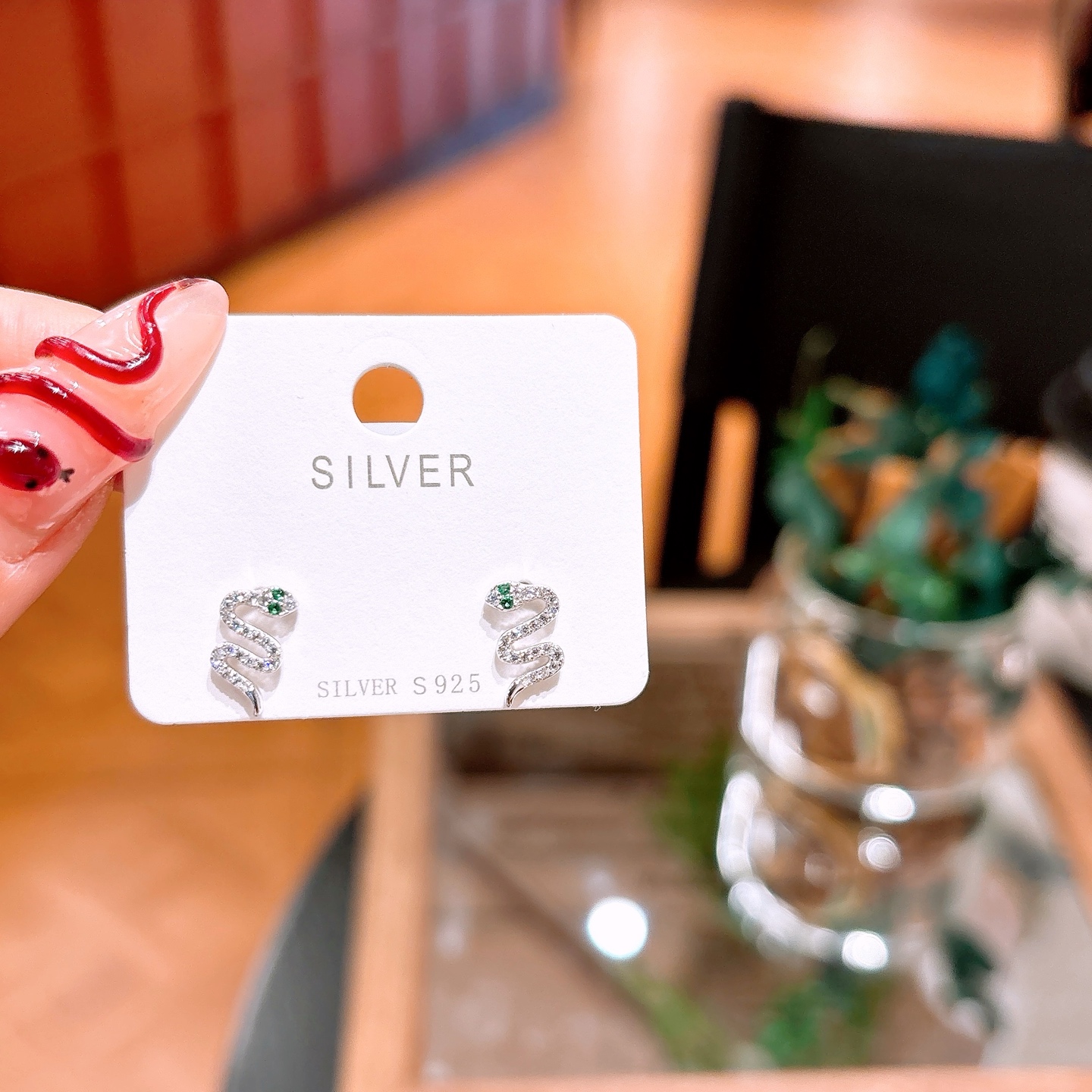 Fine Silver Earrings Sweet & Cool Teacher's Day Gold