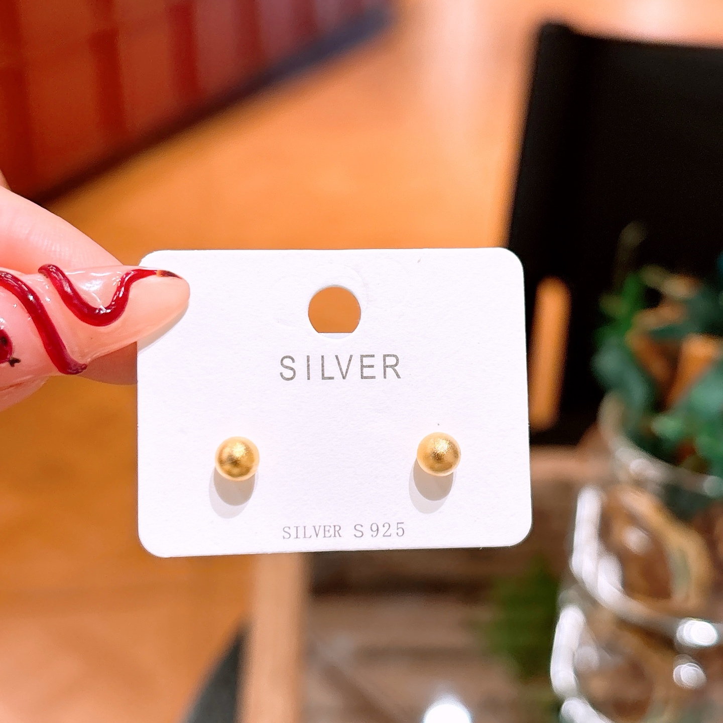 High Polish Silver Earrings French Wedding Silver