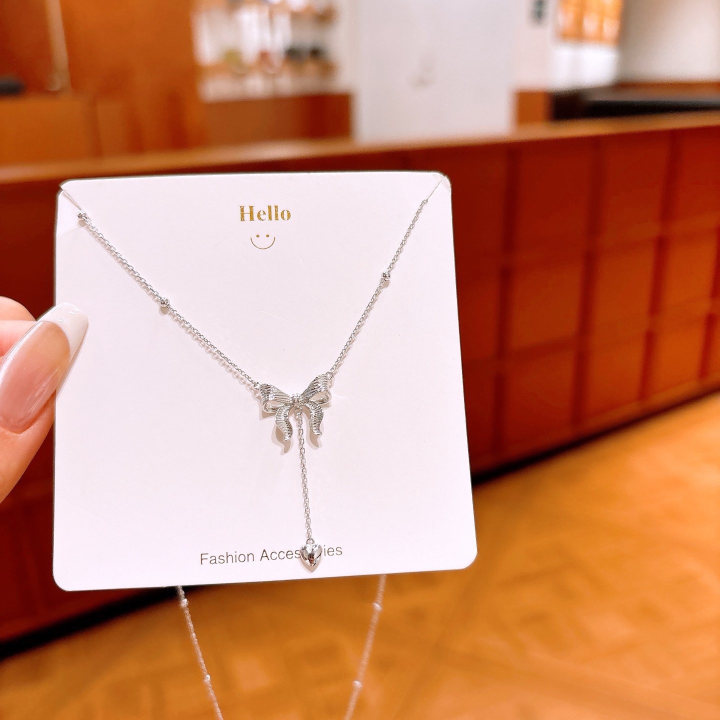 Nickel Free Silver Necklace Romantic Proposal Gold