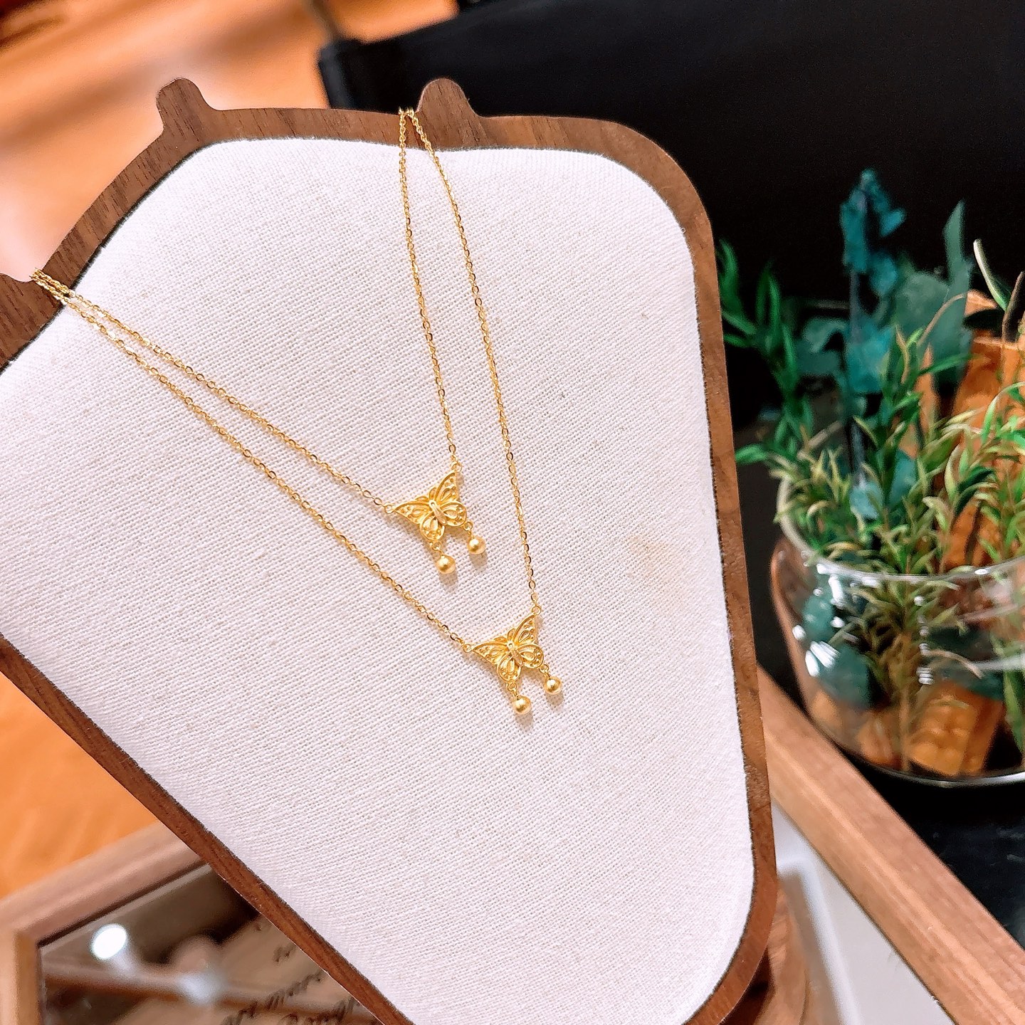 遊び心S925スターリングシルバーネックレスゴールド ウェディング