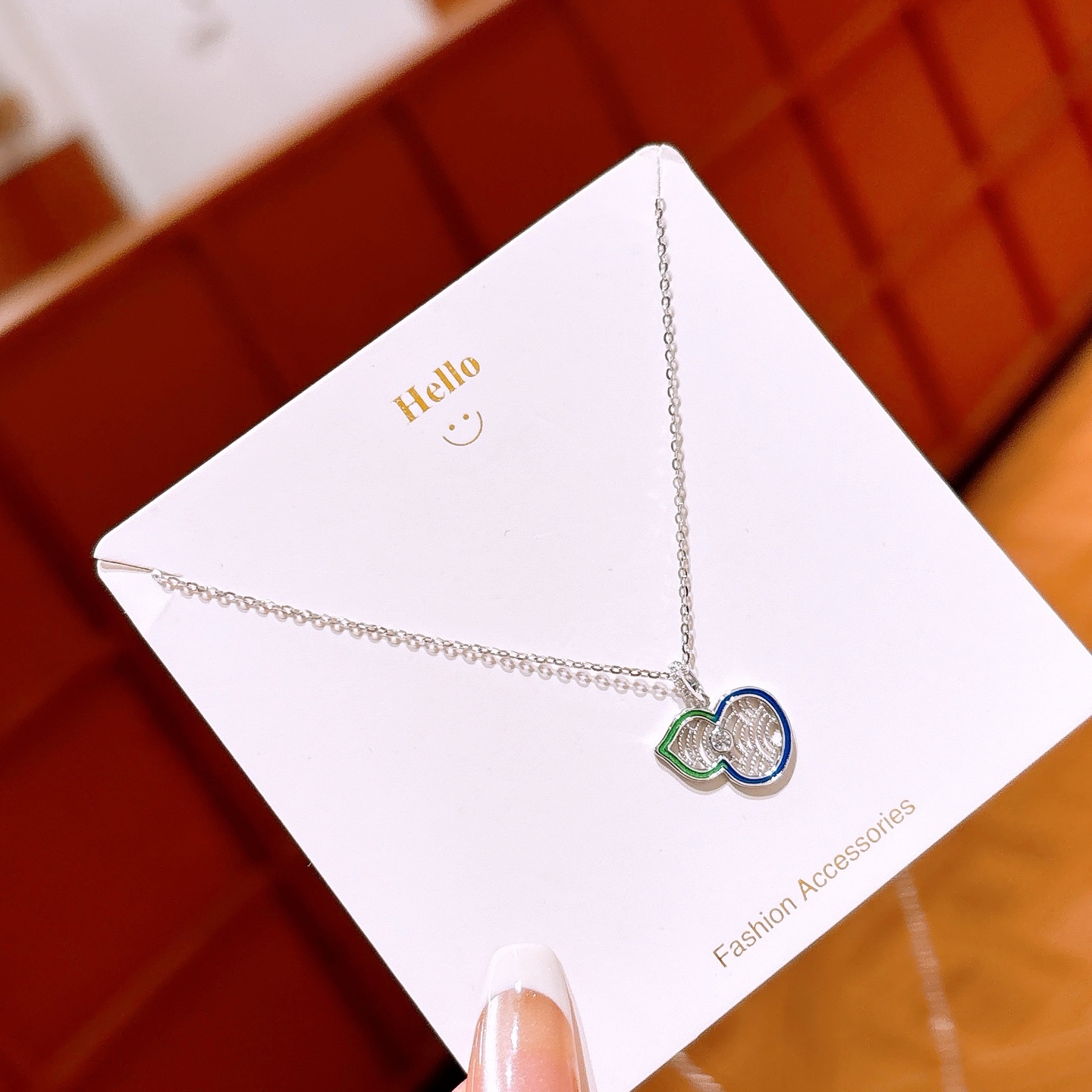 925 Silver Necklace Korean Style Confession Gold