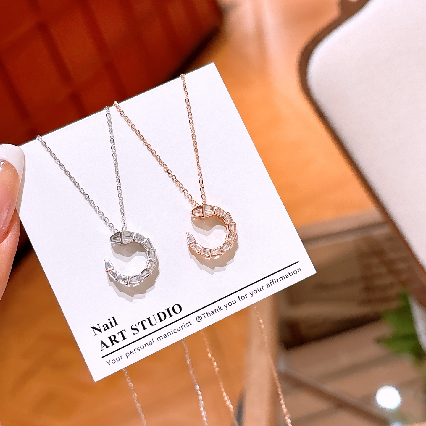 Solid Silver Necklace Lively Workplace Gold