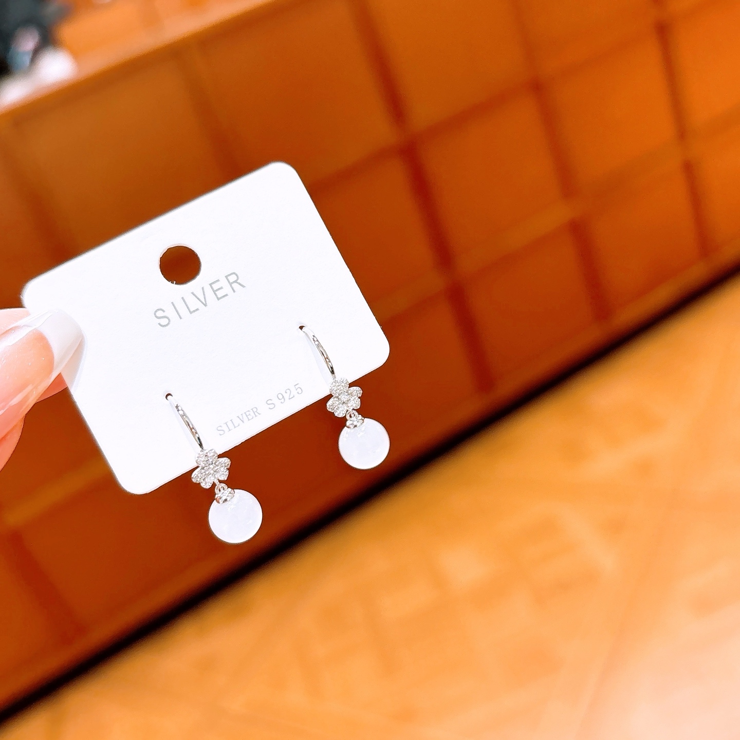 Hypoallergenic Silver Drop & Thread Earrings Lively Date Night Silver