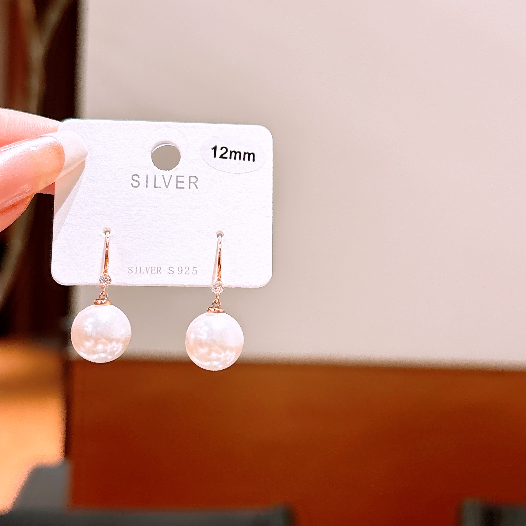 Hypoallergenic Silver Drop & Thread Earrings Precision Party Silver