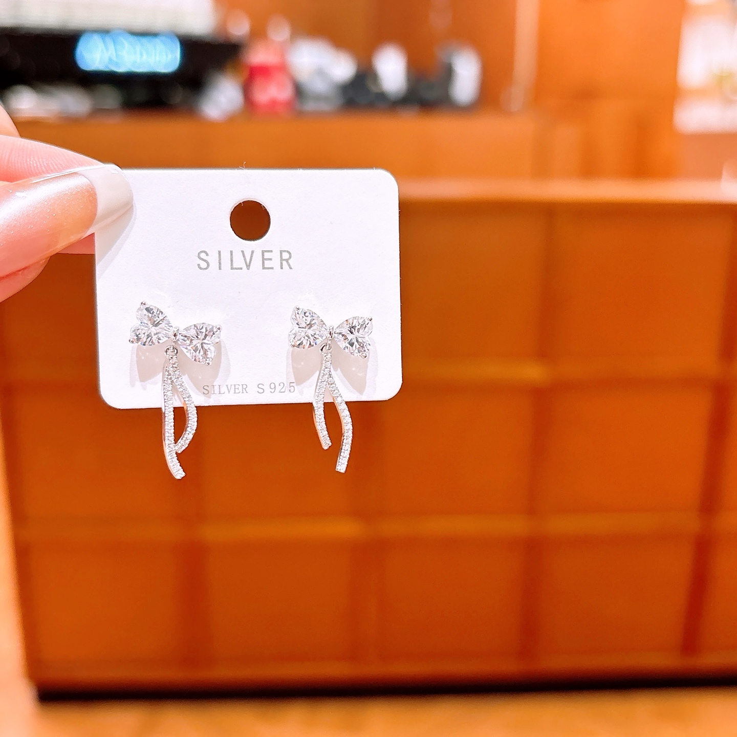 Fine Silver Earrings Girly Engagement Gold