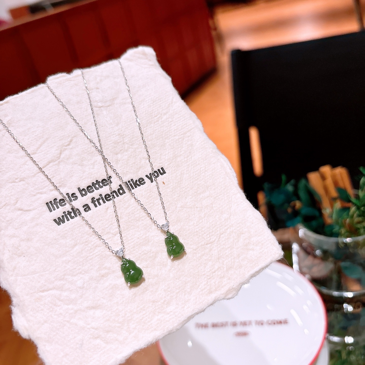 Nickel Free Silver Jasper Necklace Playful Proposal Gold