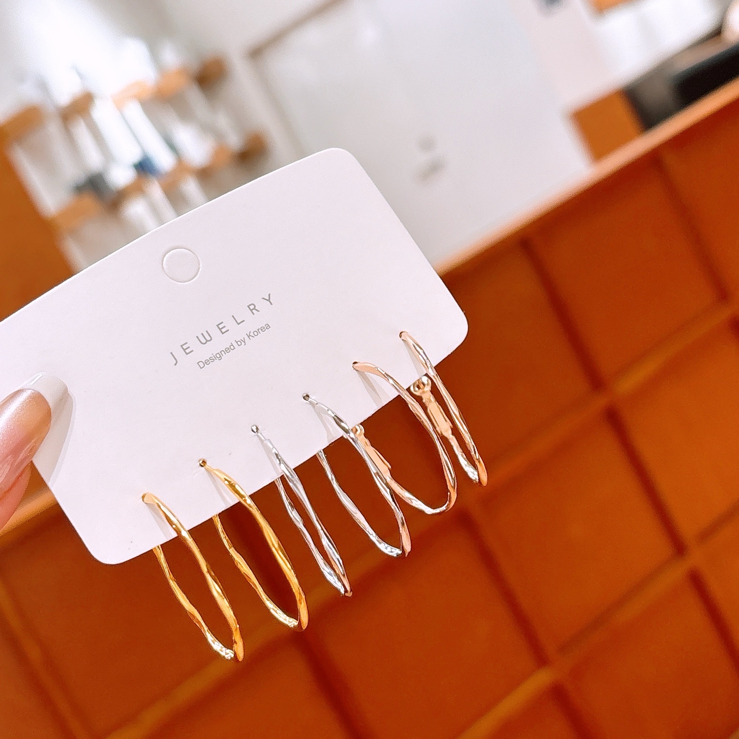 Nickel Free Silver Hoop Earrings Gentle Valentine's Day Silver