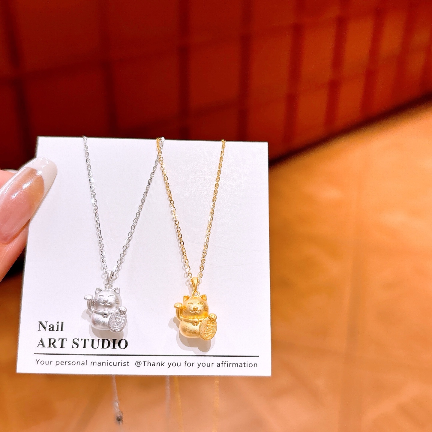 Low Allergy Silver Necklace Unique Bestie Gift Gold