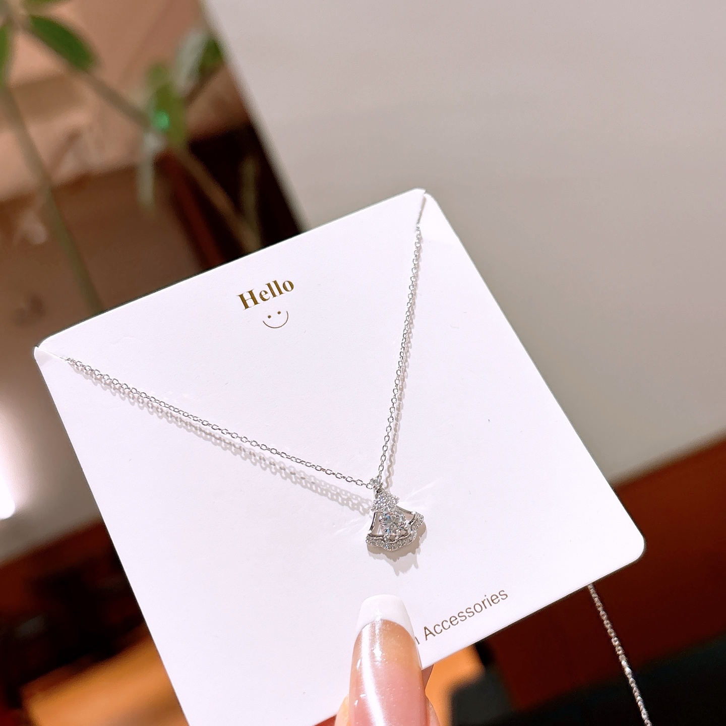 アーティスティックニッケル無添加銀ネックレスシルバー ウェディング