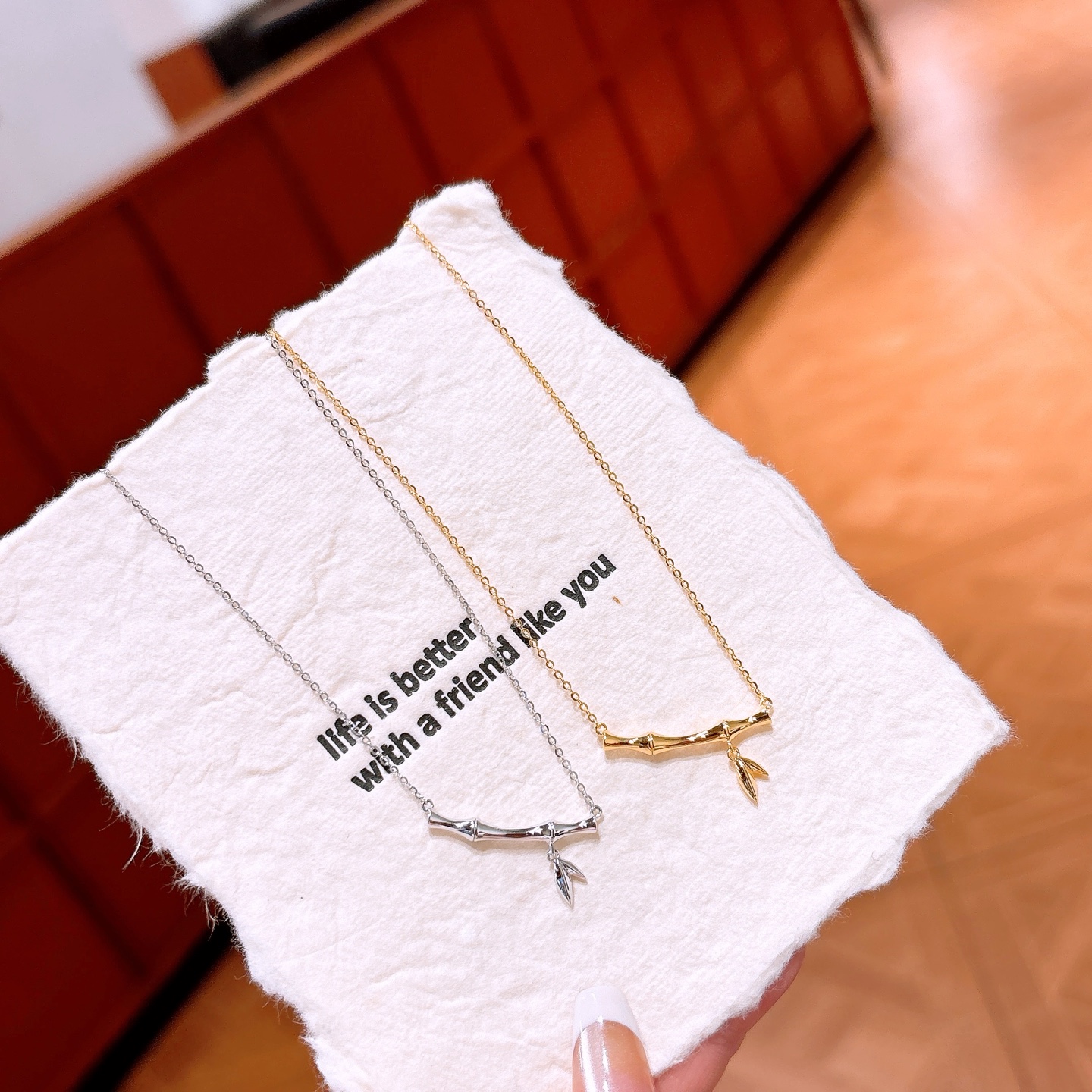 Feinsilber Kette Mode Party Silber