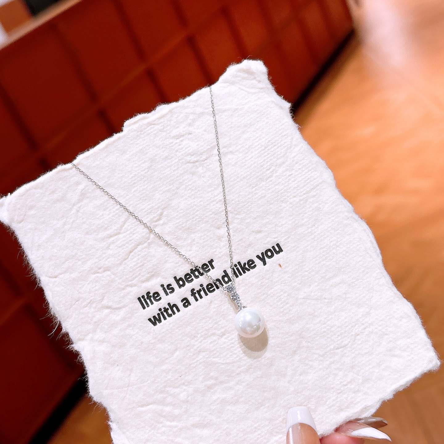 アーティスティック高品質シルバーネックレスゴールド プロポーズ