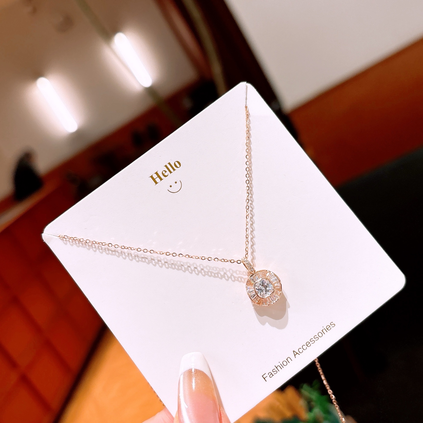 High Polish Silver Necklace Fashion Mother's Birthday Silver