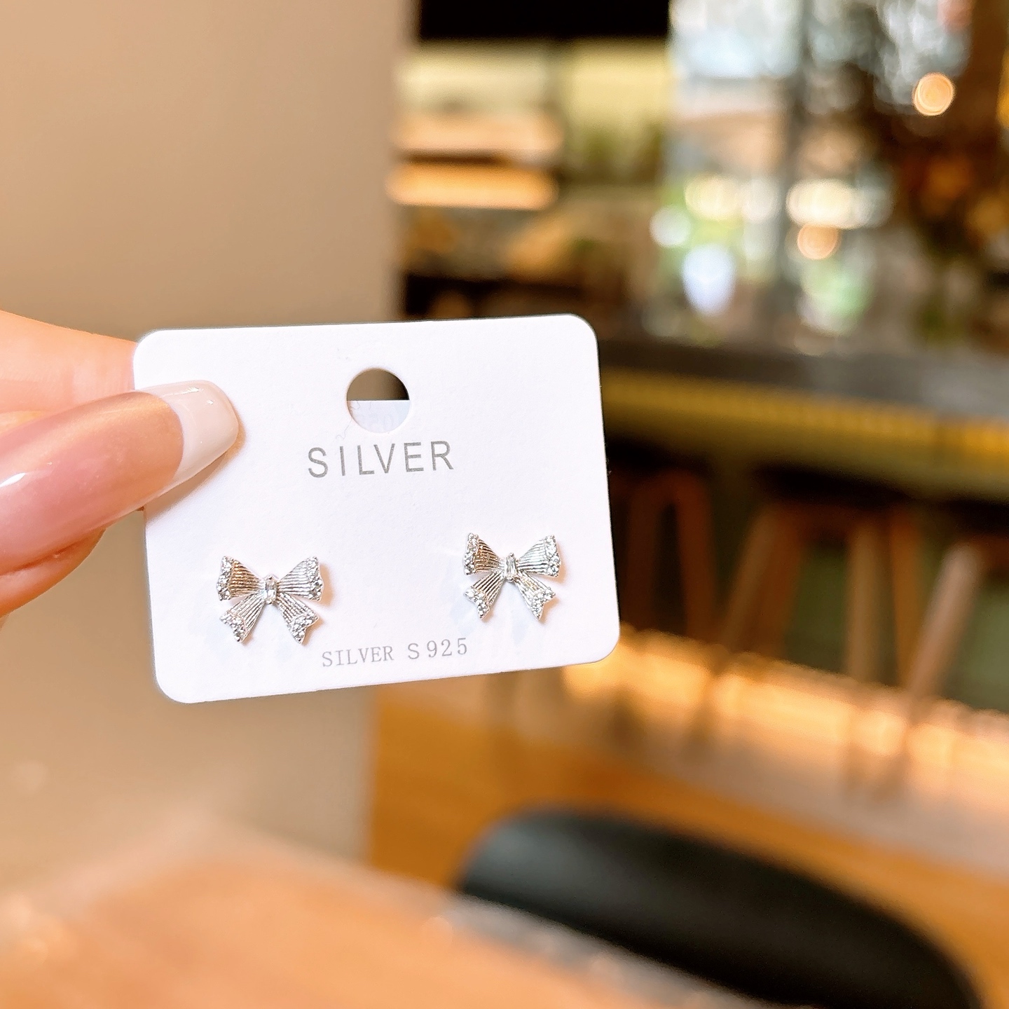 Low Allergy Silver Earrings Delicate Christmas Gold