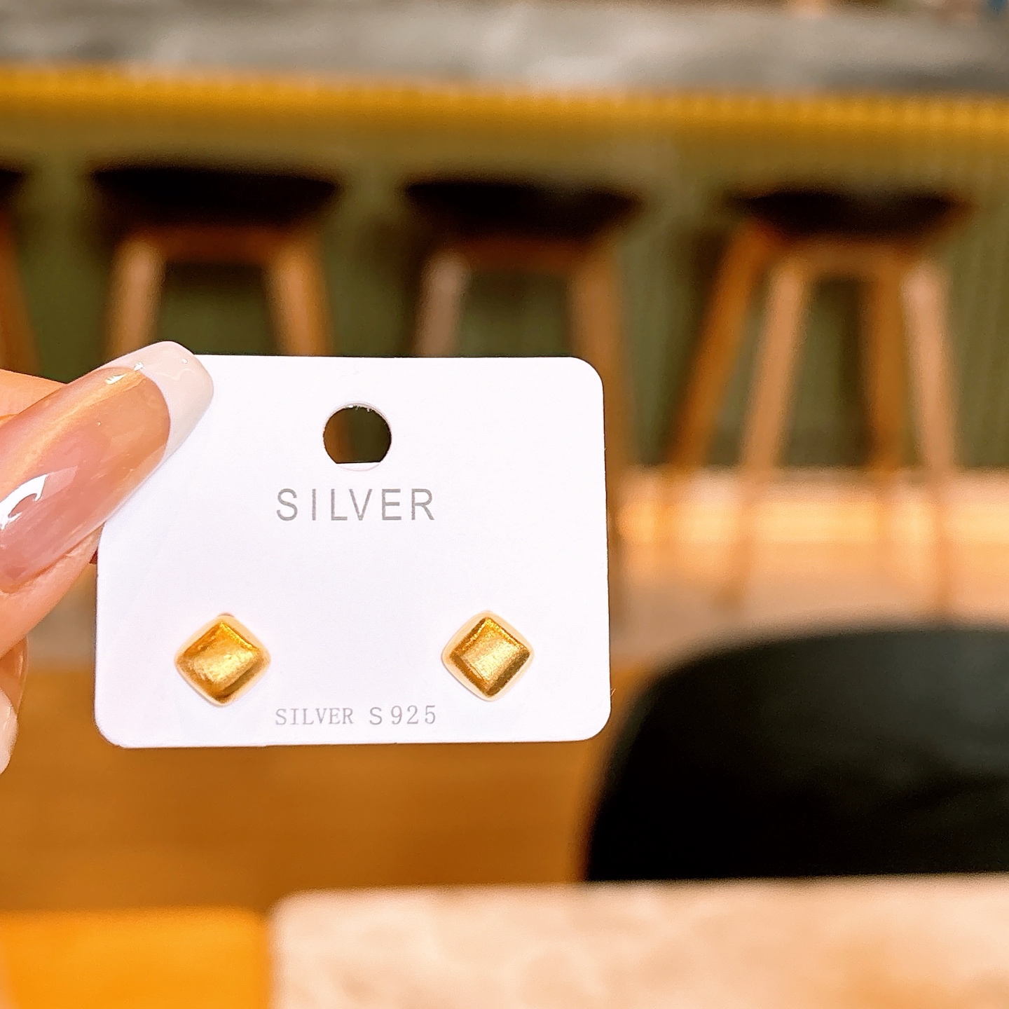 Solid Silver Earrings Forest Gift for Her Silver