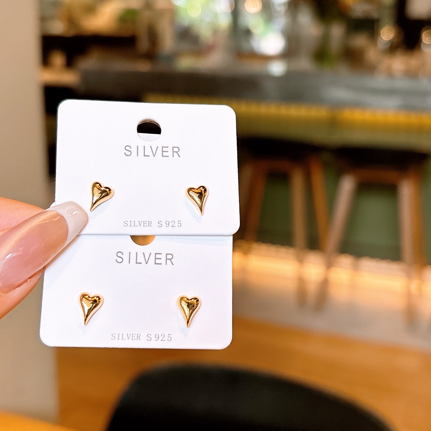 Nickel Free Silver Earrings Light Luxury Graduation Silver