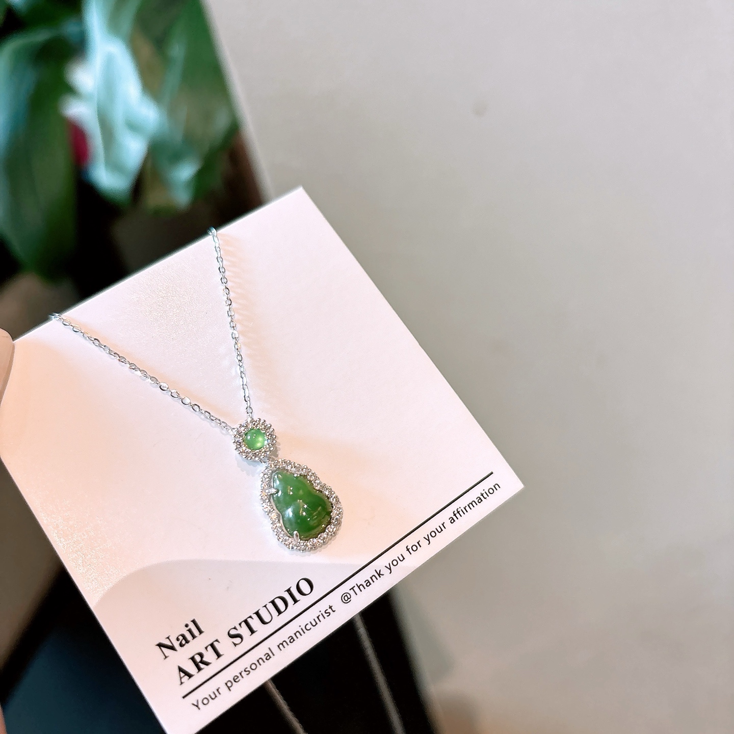 Nickel Free Silver Jasper Necklace Light Luxury Wedding Favor Gold