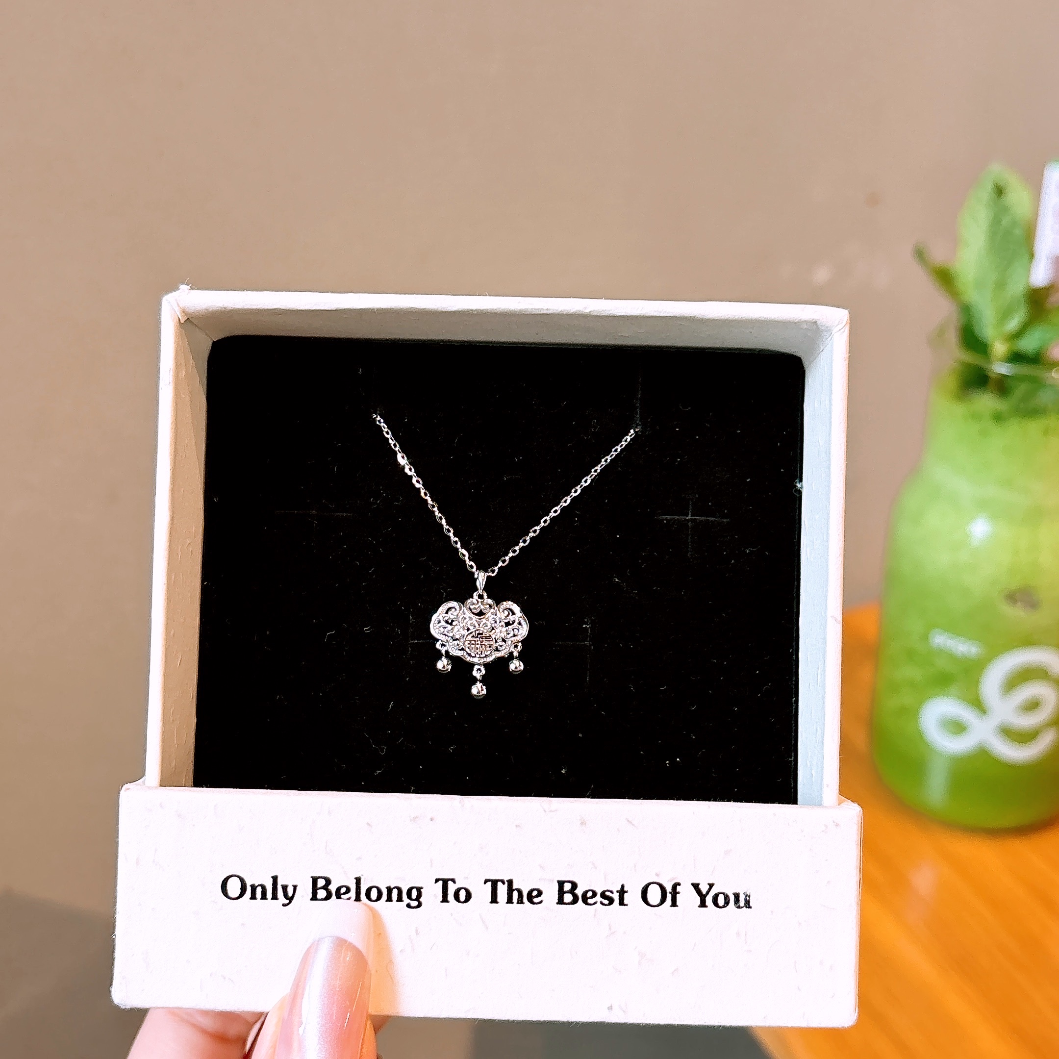 Solid Silver Necklace Elegant Wedding Silver