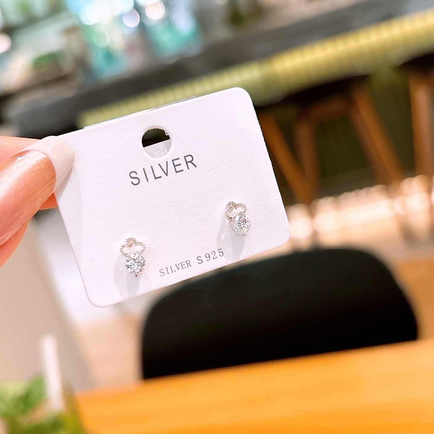 知性的925シルバーイヤリングゴールド 母の誕生日