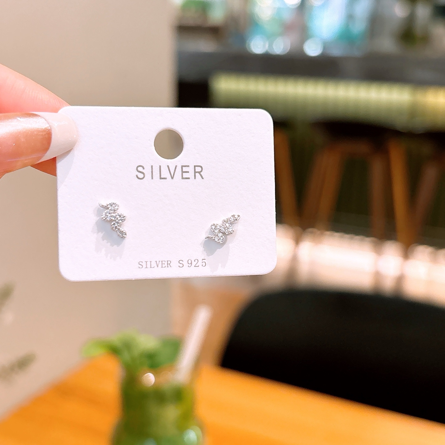 S925 Sterling Silver Earrings French Gift for Her Silver