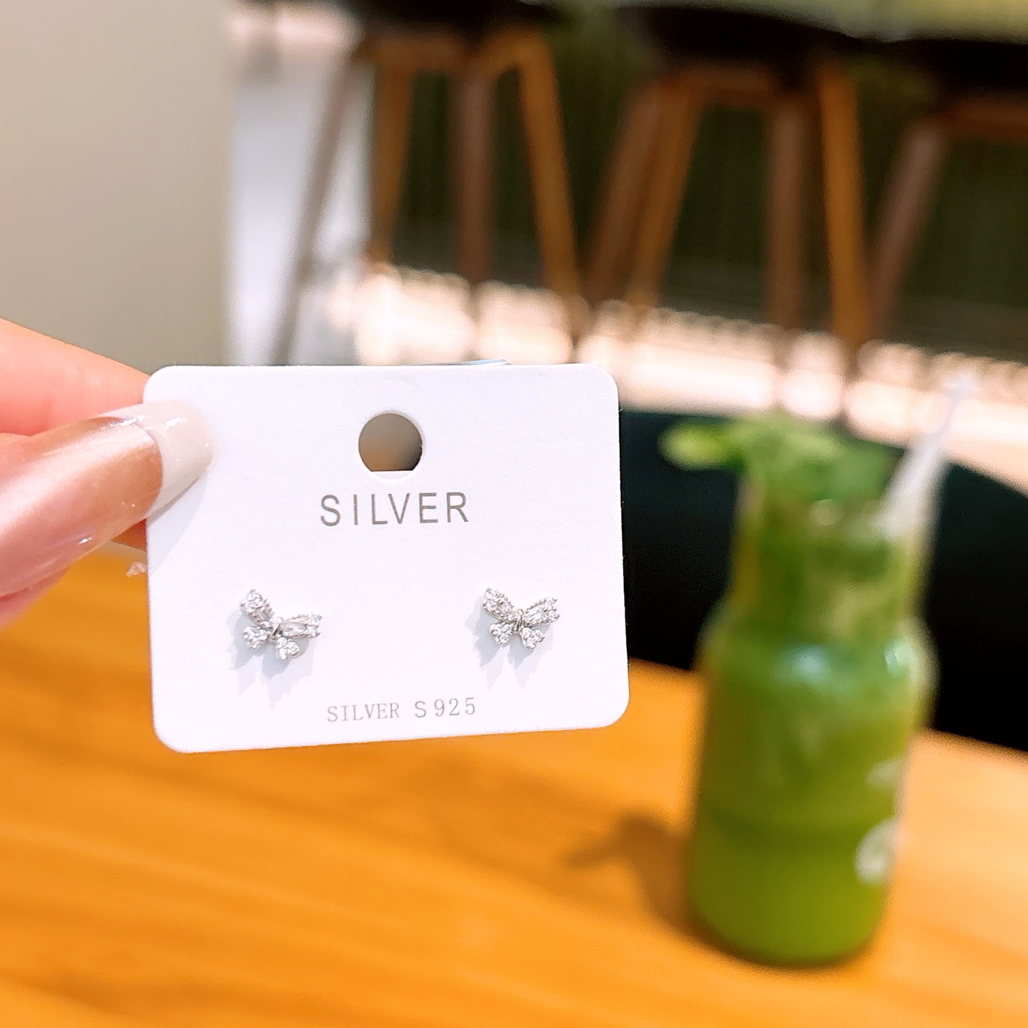 Solid Silver Earrings Sweet & Cool Teacher's Day Silver