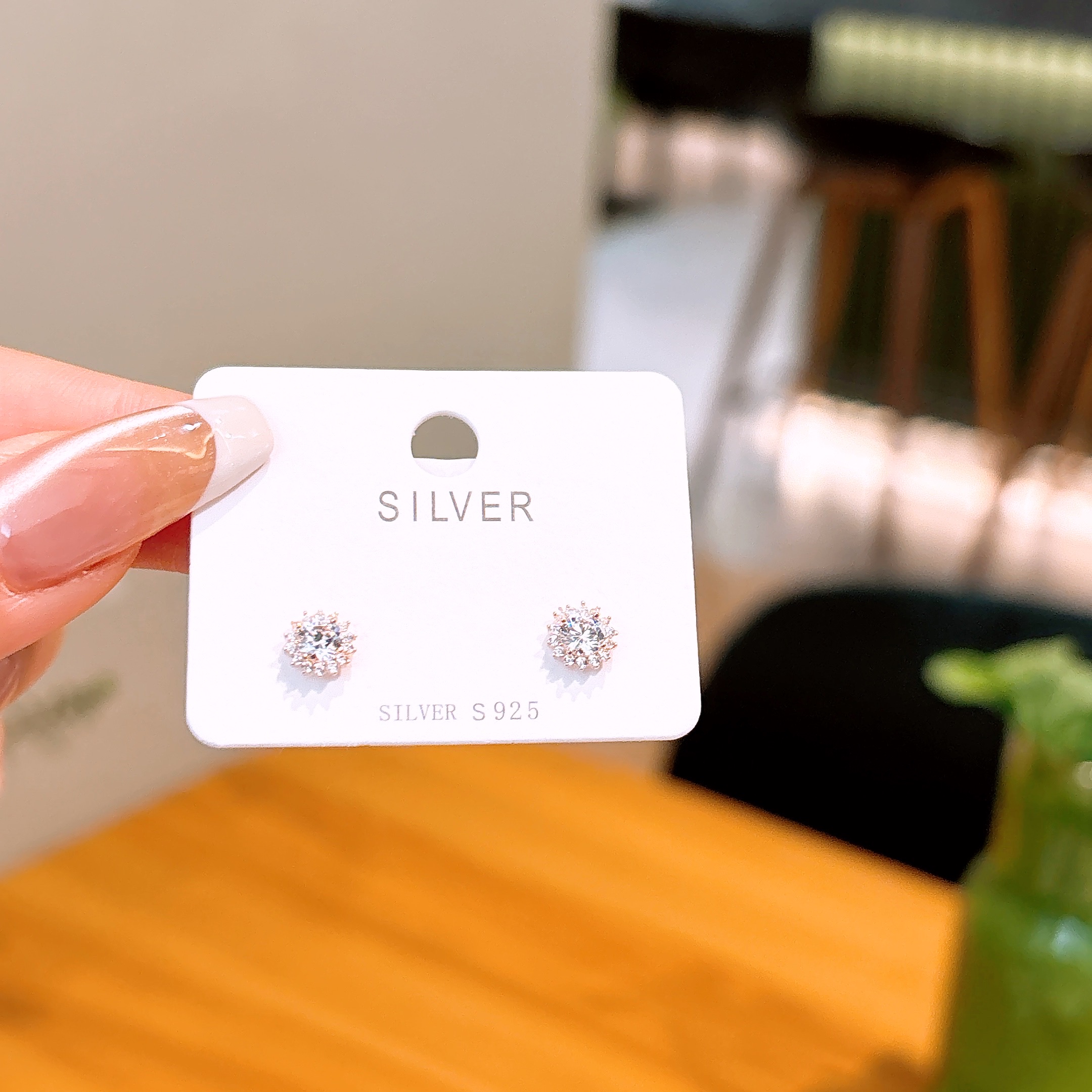 甘い純銀イヤリングシルバー ウェディング